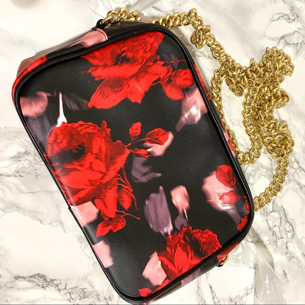 VICTORIA SECRET Crossbody Bag Purse Roses - Picture 3 of 8